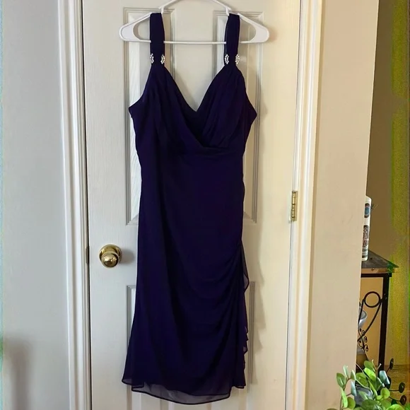 Dresses | Beautiful Plus Size Formal Dress Dark Purplecollection Dressbarn  Size 2w | Poshmark